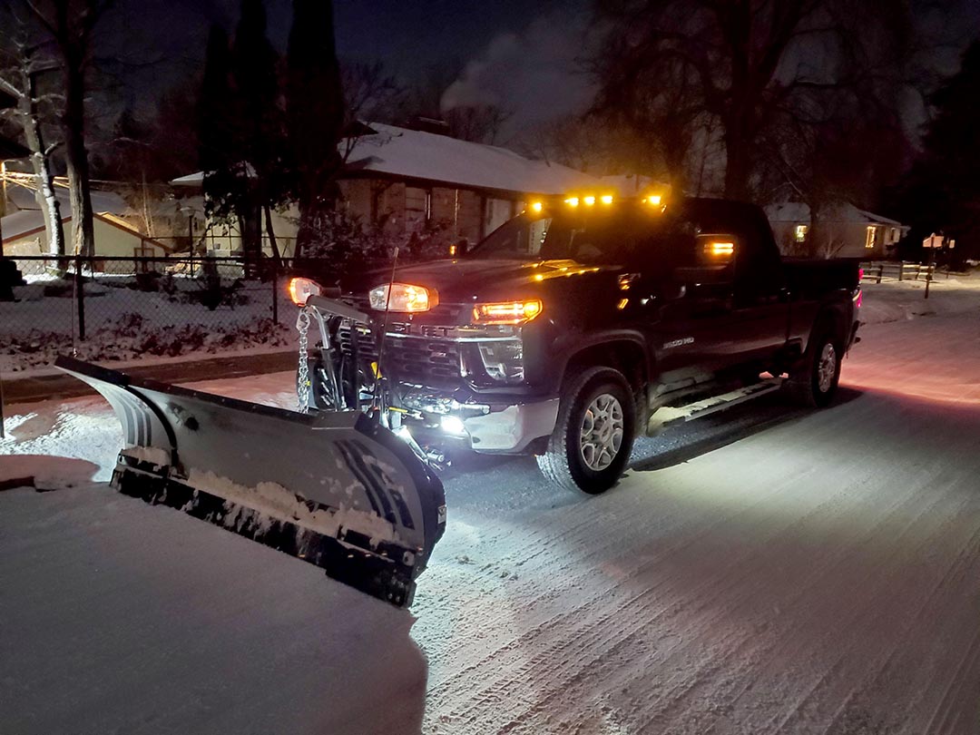 A residential property being cleared of snow #2